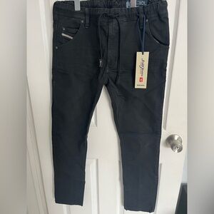 NWT Diesel Black Jogger Pants/Jeans W30 Men's